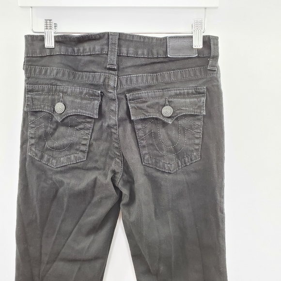 True Religion Skinny Black Jeans Back Pocket Flap - Picture 5 of 8